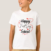 Happy First Day Back To School Hearts Cute
