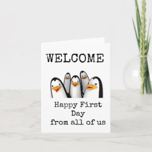 Happy First Day, From All Of Us, Cute Card