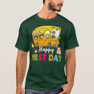 Happy First Day Funny Cool First Day Of School Kid T-Shirt