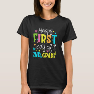 Happy First Day Of 2nd Grade Kids Teacher Student T-Shirt
