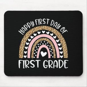 Happy First Day of 4th Grade Teacher Back To Schoo Mouse Pad