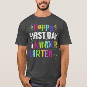 Happy first day of kindergarten 1st back to school T-Shirt