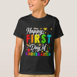 Happy First Day Of Kindergarten Back To School Boy T-Shirt