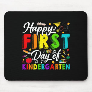 Happy First Day Of Kindergarten Ck To School Boys Mouse Pad
