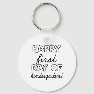 Happy First Day Of Kindergarten Kids Ck To School Keychain