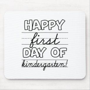 Happy First Day Of Kindergarten Kids Ck To School Mouse Pad