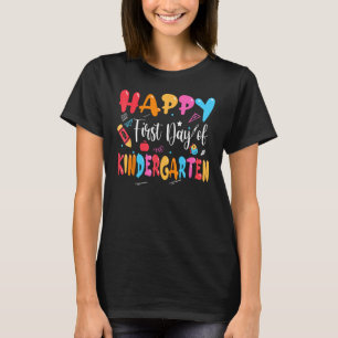 Happy First Day Of Kindergarten teacher team Kids T-Shirt