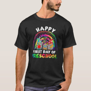 Happy First Day Of Preschool Gnome Back To School T-Shirt