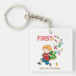 Happy First Day Of School Back To School Baby Keychain