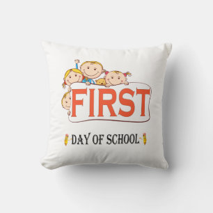 Happy First Day Of School Back To School Baby Throw Pillow