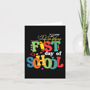 Happy First Day Of School Back To School Teacher S Card