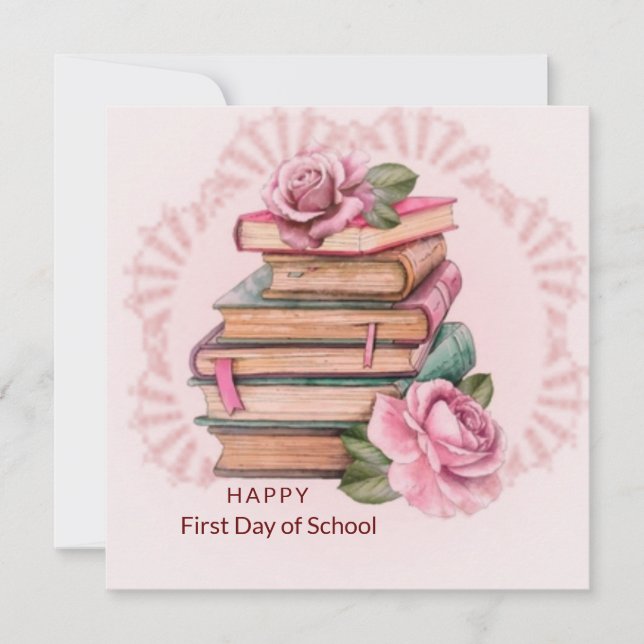 Happy first day of school card (Front)