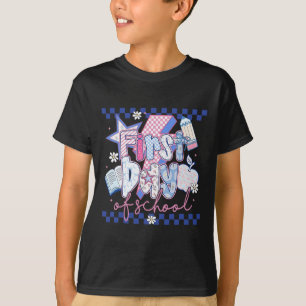 Happy First Day Of School Hello Teacher Kids Back T-Shirt