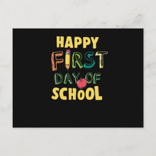 Happy First Day Of School Holiday Postcard