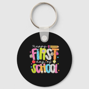 Happy First Day Of School Keychain