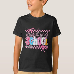 Happy First Day Of School Pencil Teacher Kids Back T-Shirt