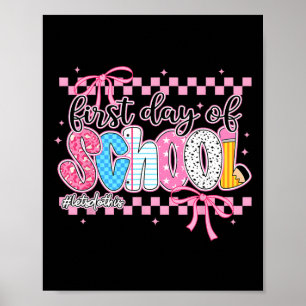 Happy First Day Of School Pencil Teacher Kids Ck T Poster