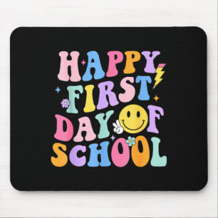Happy First Day of School Shirt Teachers Kids Back Mouse Pad