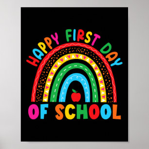 Happy First Day of School Teacher Back to School B Poster