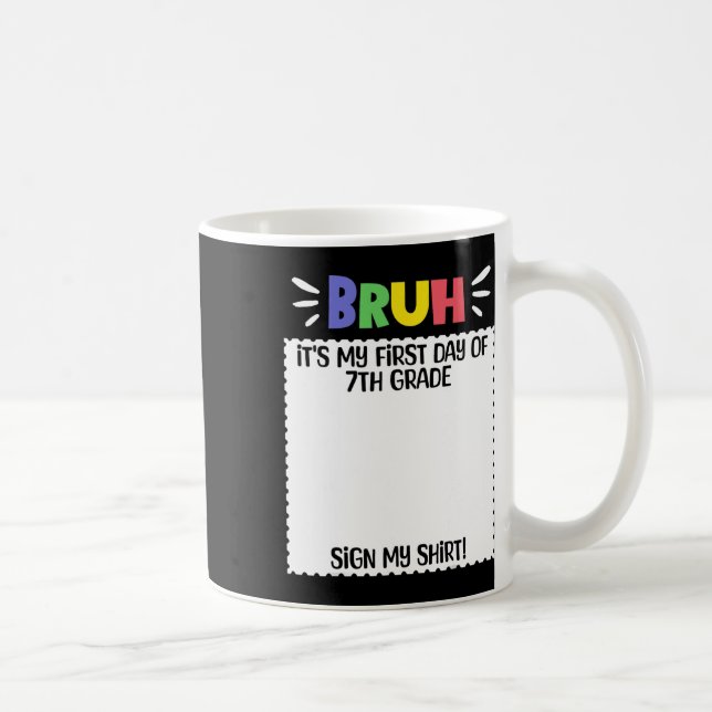 Happy First Day Of School Teacher First Day Of 7th Coffee Mug (Right)