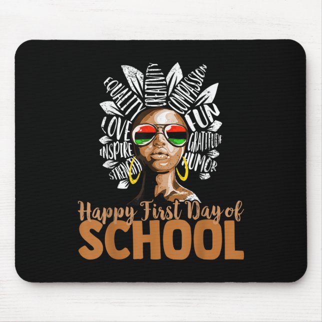 Happy First Day Of School Teacher  Mouse Pad (Front)