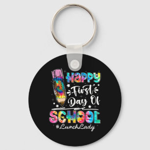 Happy First Day Of School Team Lunch Lady Back To Keychain