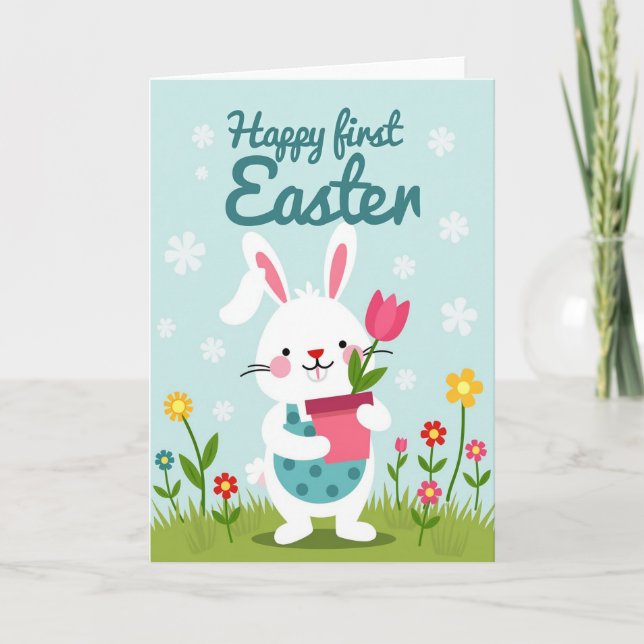 Happy First Easter Art Card (Front)