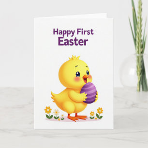 Happy First Easter Chick Card