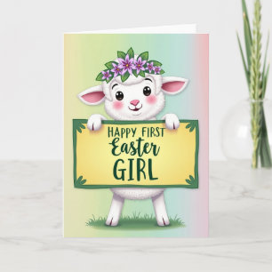 Happy First Easter Girl Card