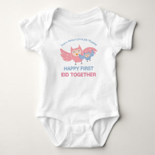 Happy first EID together Mommy - Custom Name+Year Baby Bodysuit