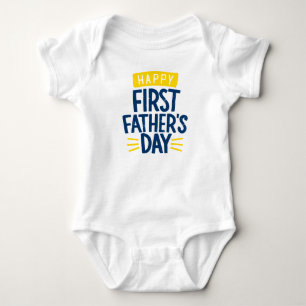 Happy First Father’s Day Baby Bodysuit