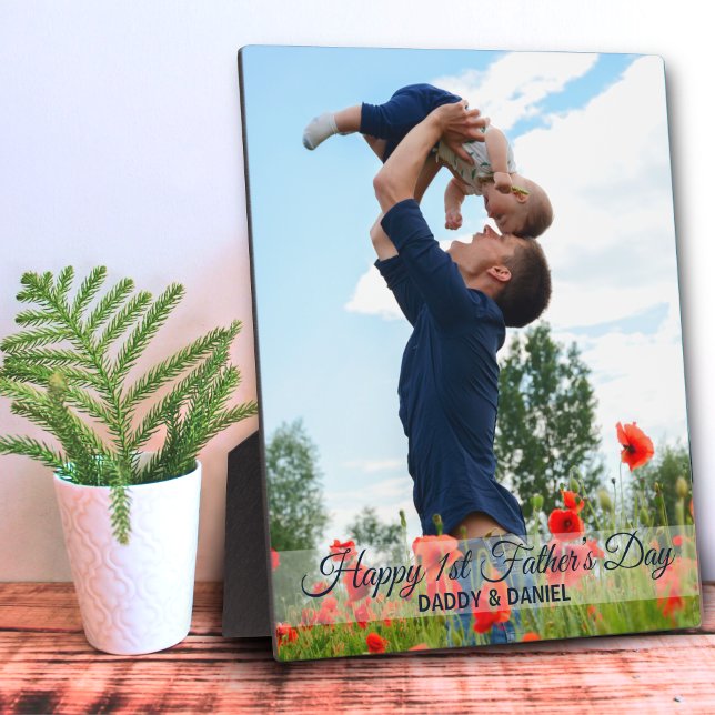 Happy First Father’s Day Custom Photo Plaque (Creator Uploaded)