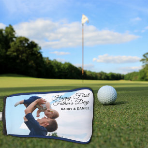 Happy First Father’s Day Custom Photo & Text Golf Head Cover