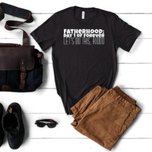 Happy First Father’s Day white letter humour T-Shirt