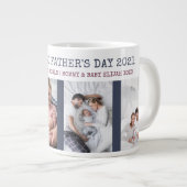 Happy First Fathers Day 4 Photo Large Coffee Mug (Front Right)