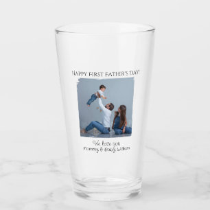 Happy First Father's Day - from Mommy and Baby    Glass
