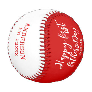 Happy first fathers day minimalist  name 2photo baseball