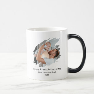 Happy First Fathers Day Personalized Photo Magic Mug