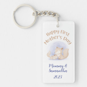 Happy first mother’s day custom keychain