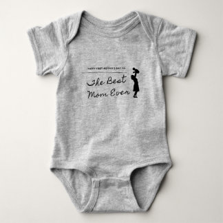 Happy First Mother's Day Baby Bodysuit