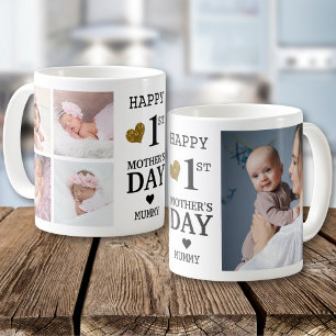 Happy First Mother's Day Mummy 5 Photo Collage Coffee Mug