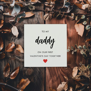 Happy First Valentine's Day As Daddy Holiday Card