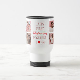 Happy First Valentine's Day Custom Travel Mug