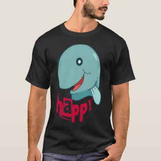 Happy fish cartoon. T-Shirt