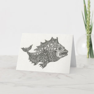 Happy Fish Notecard