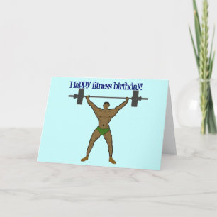Happy fitness birthday Card