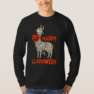 Happy Flamingoween Witch Pumpkin Mummy Flamingo Ha T-Shirt