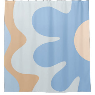 Happy Flower Retro 60s Vibe Light Blue Pastel