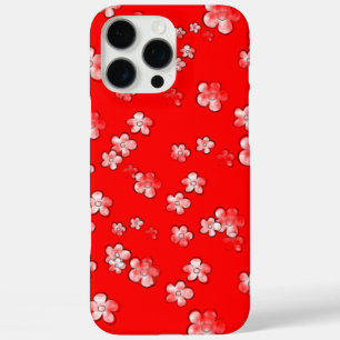 Happy Flowers 3 - Red - Cute Girly Case -