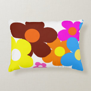Happy Flowers Accent Pillow